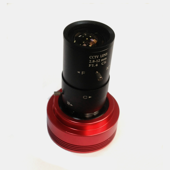 2.8mm-12mm f/1.4 meteor lens pour 120MM/MC